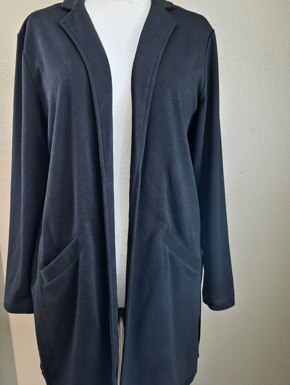 Maurices Knit Black Duster Size Large EUC - Picture 2 of 10
